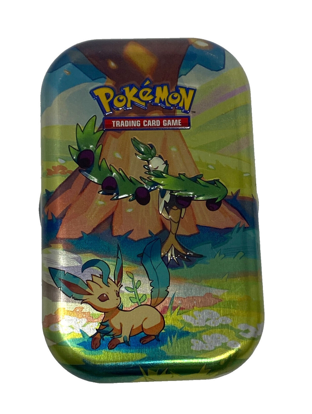 Pokemon Vibrant Paldea Mini Tin Arboliva and Leafeon